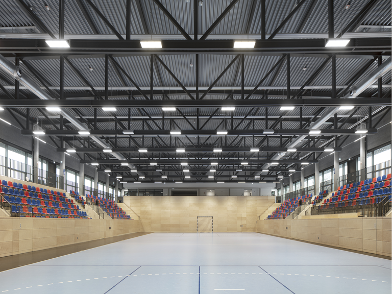 A sports arena for handball and gymnastics